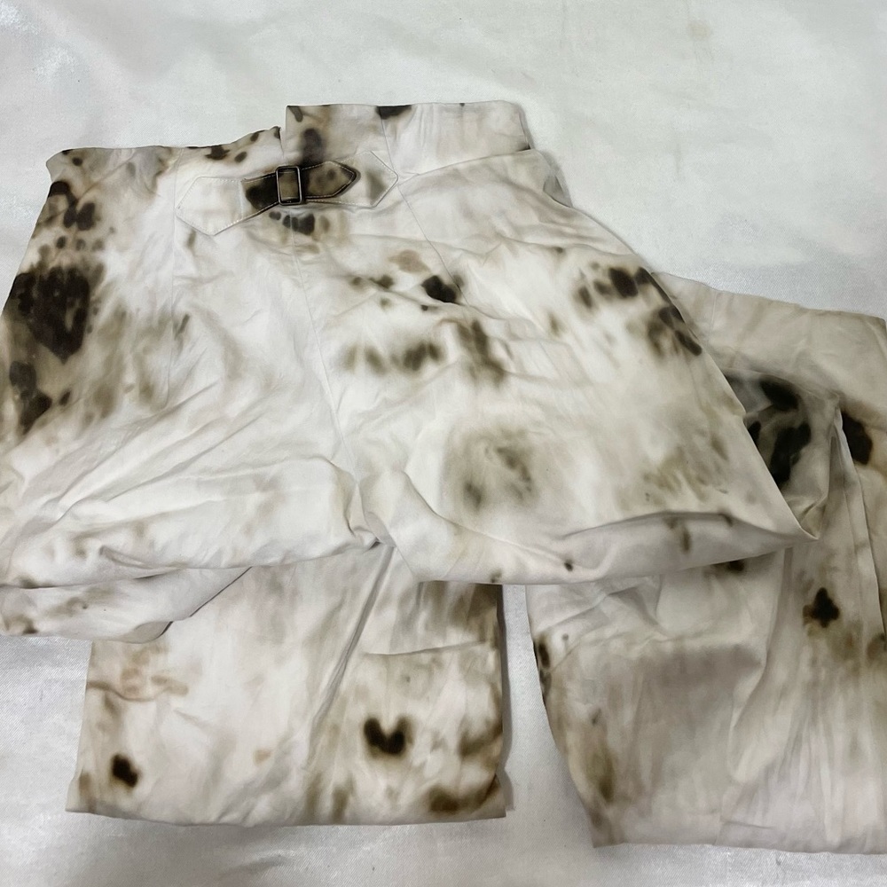 Anne Klein 4 straight leg pants classic high waisted custom tie die euc - Picture 1 of 5
